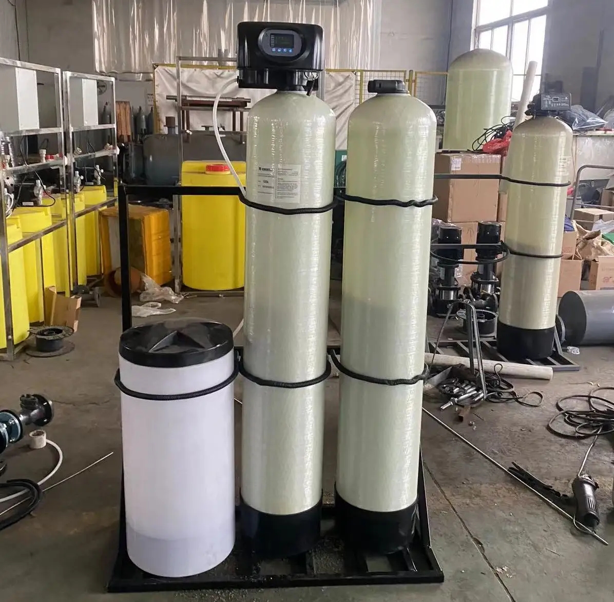 软化水处理设备再生液流速解析